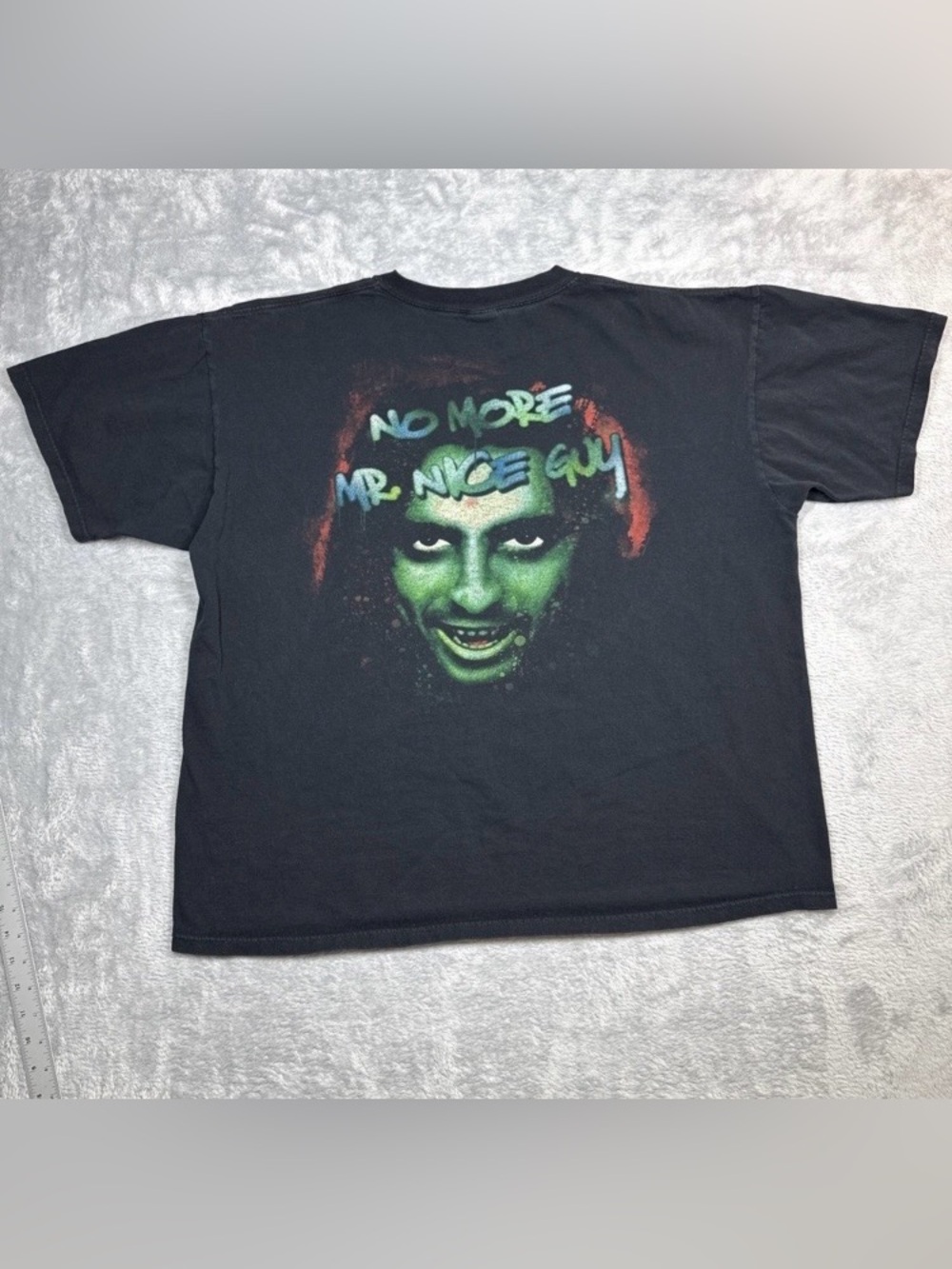 Graphic Tee with Green Face Print